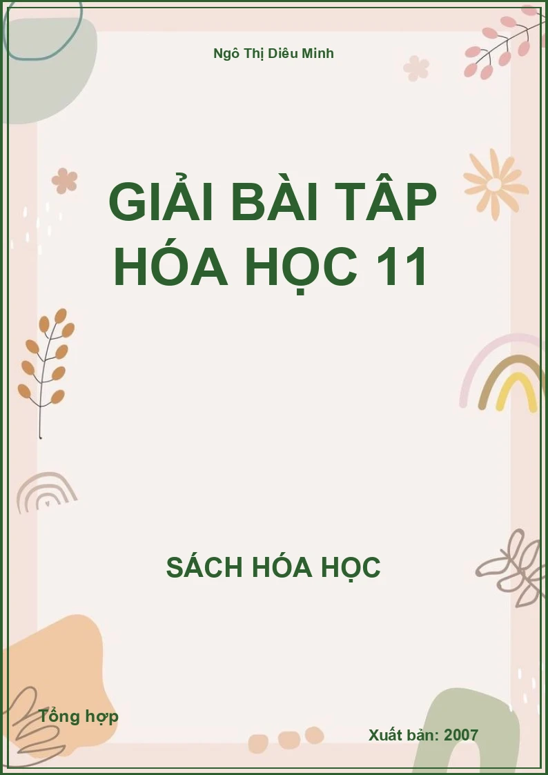 Giải bài tập Hóa học 11