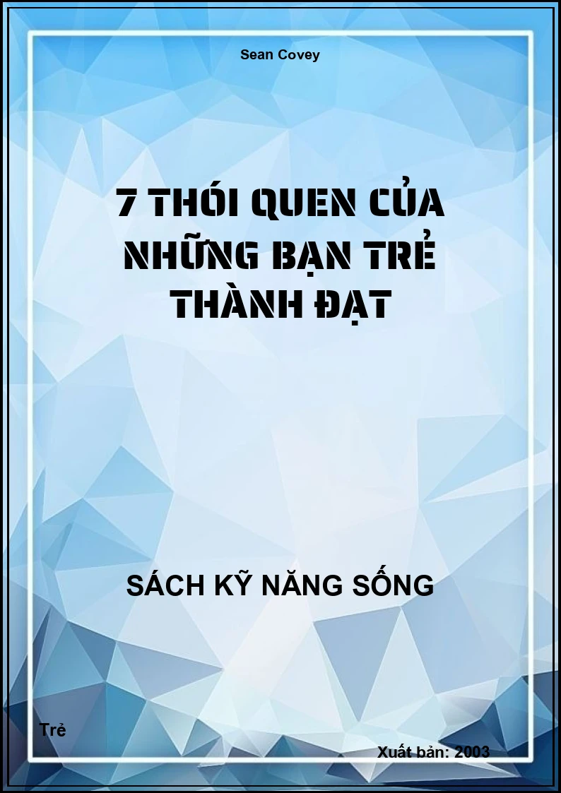 7 Thói quen của những bạn trẻ thành đạt