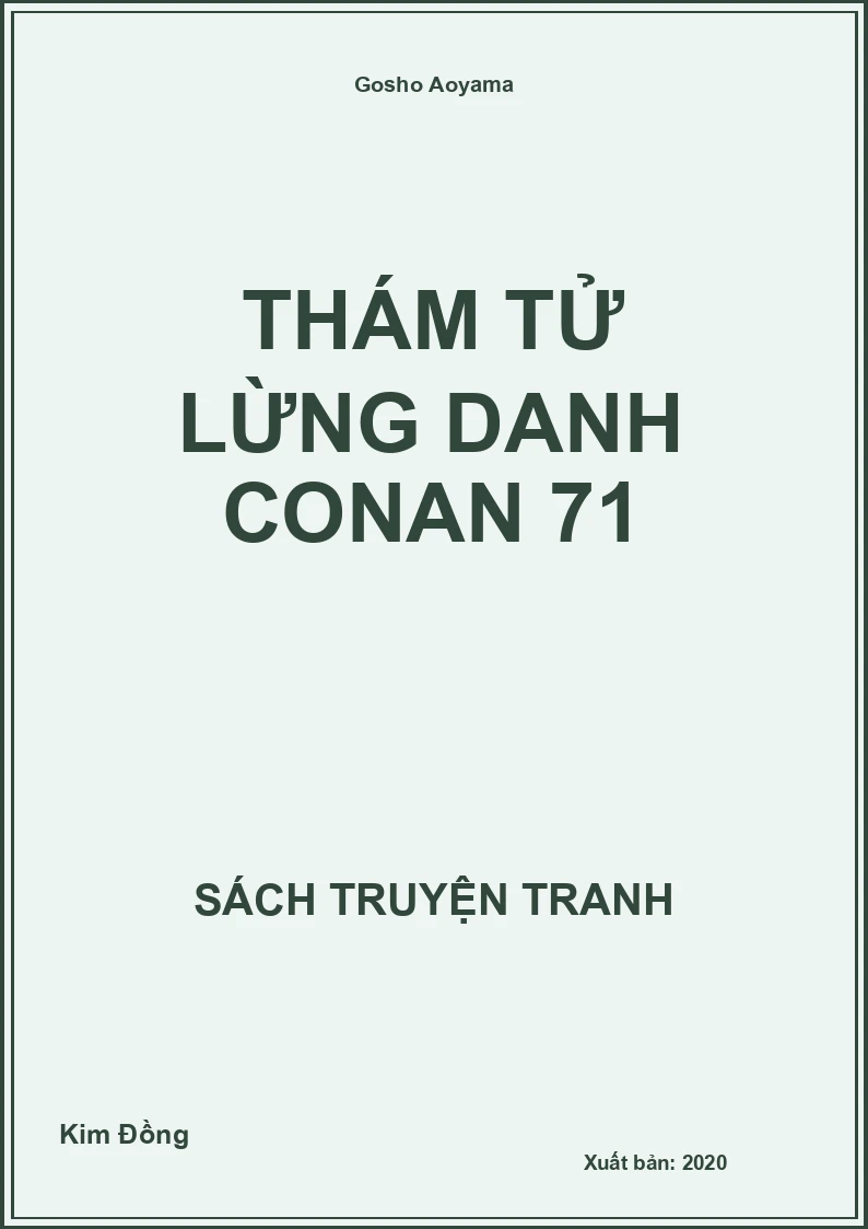 Thám tử lừng danh Conan 71