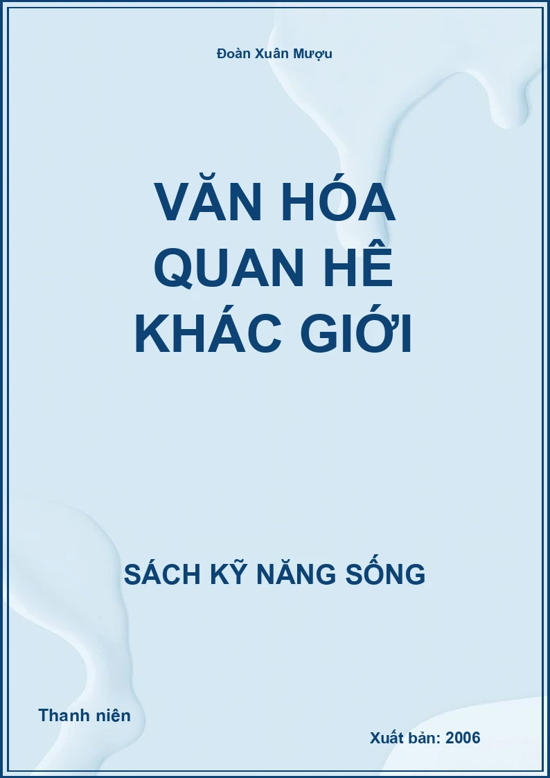 Văn hóa quan hệ khác giới