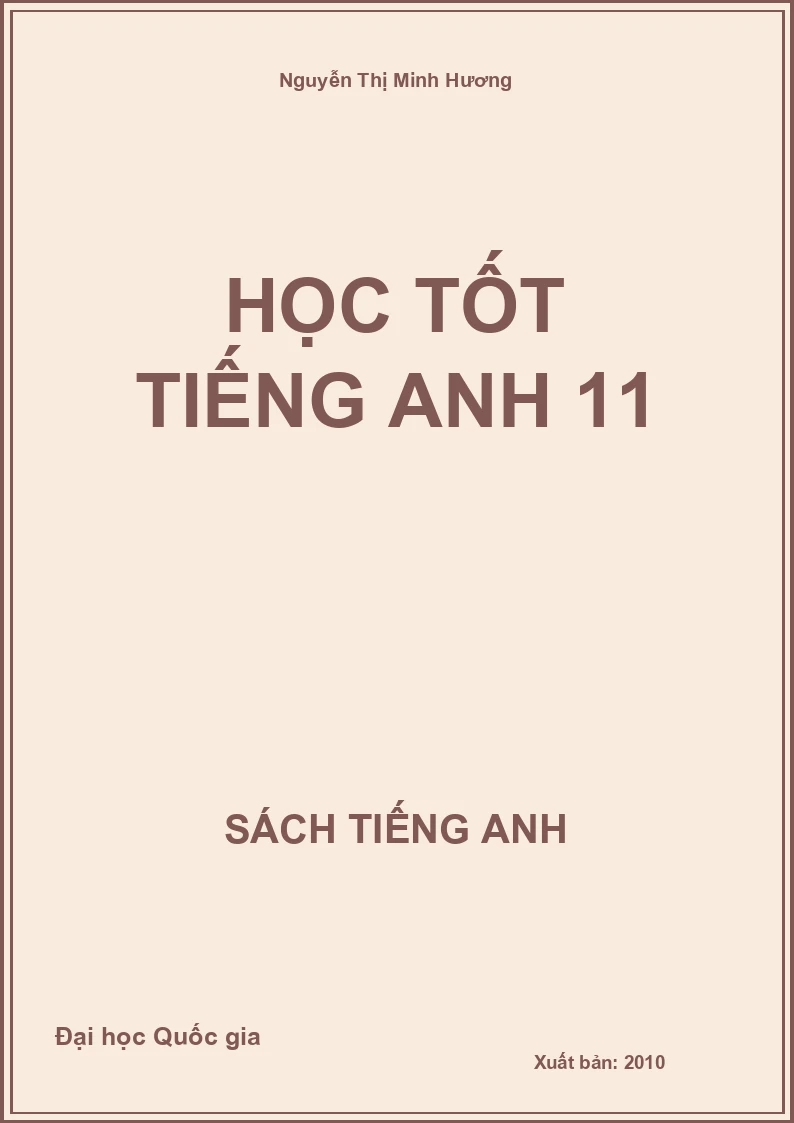 Học tốt Tiếng Anh 11