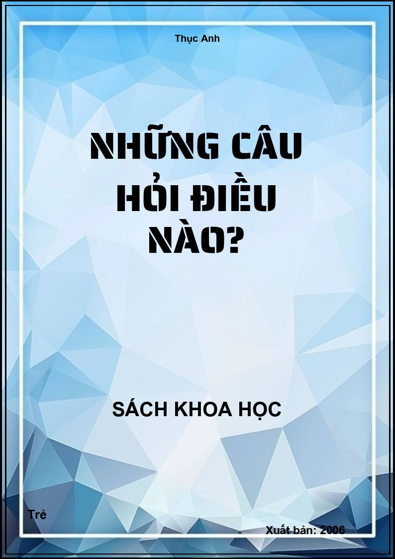 Những câu hỏi Điều nào?