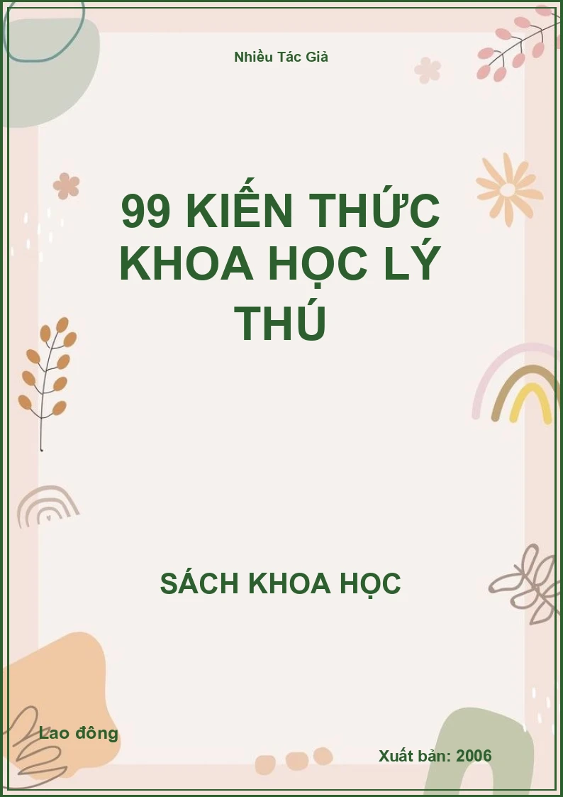 99 Kiến thức khoa học lý thú