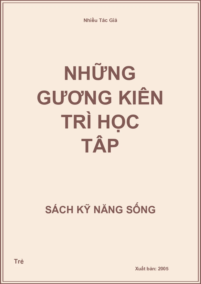 Những gương kiên trì học tập