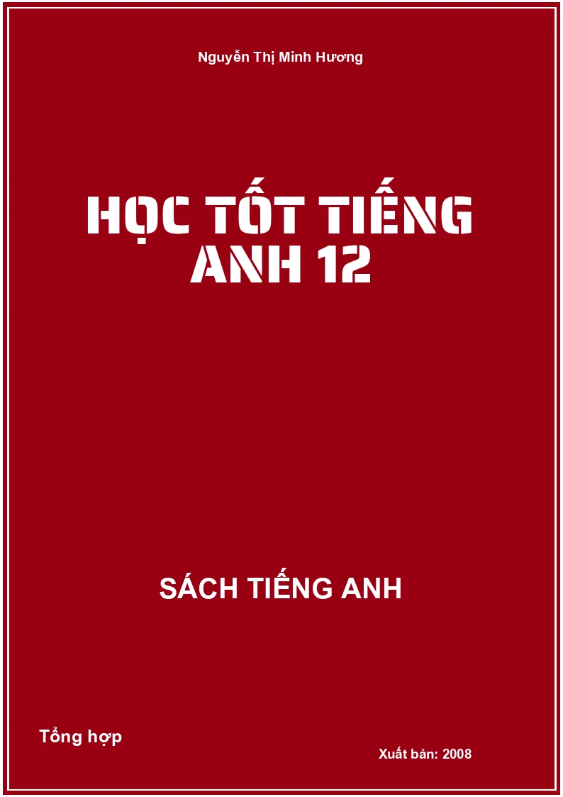Học tốt Tiếng Anh 12