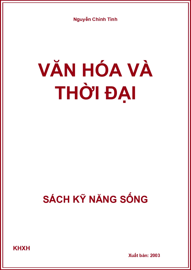 Văn hóa và thời đại