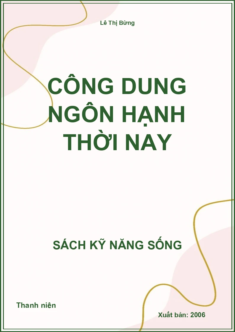 Công dung ngôn hạnh thời nay