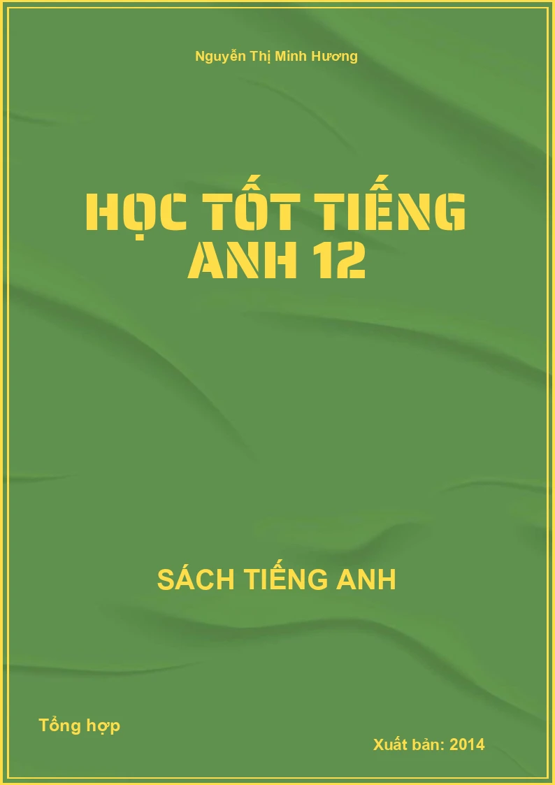 Học tốt Tiếng Anh 12