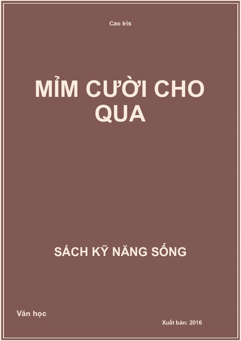 Mỉm cười cho qua