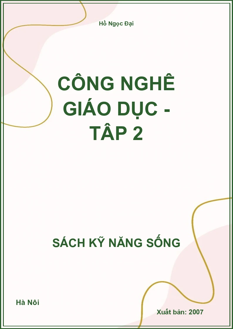 Công nghệ giáo dục - Tập 2