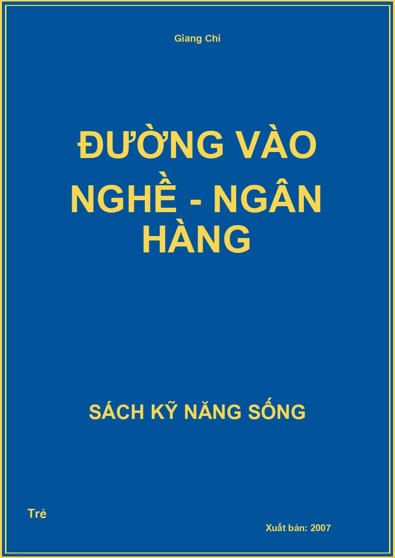 Đường vào nghề - Ngân hàng
