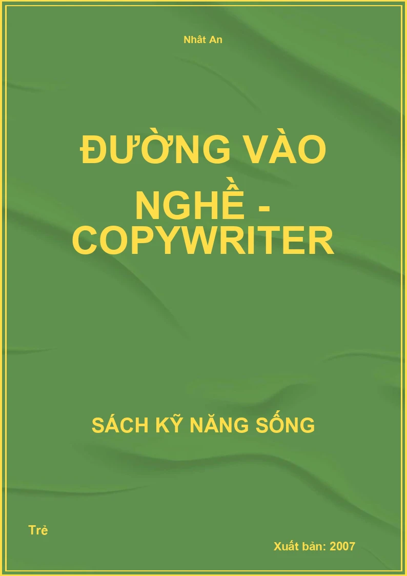 Đường vào nghề - Copywriter