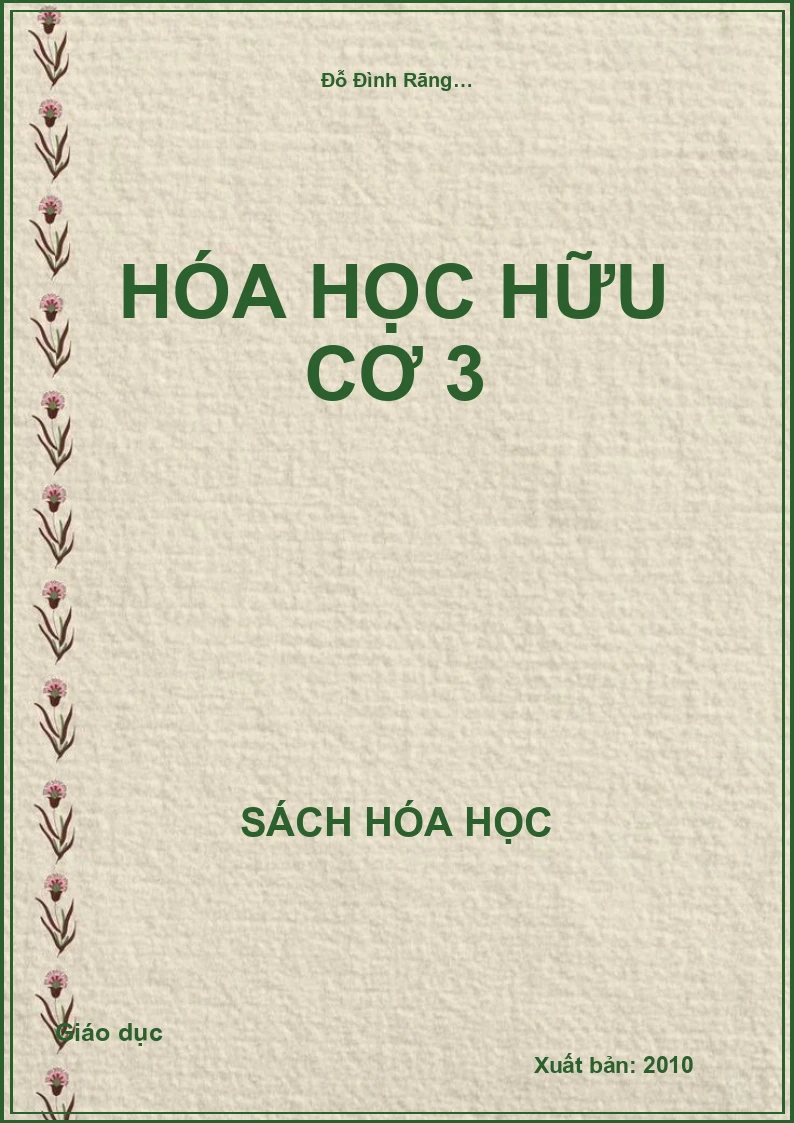 Hóa học hữu cơ 3