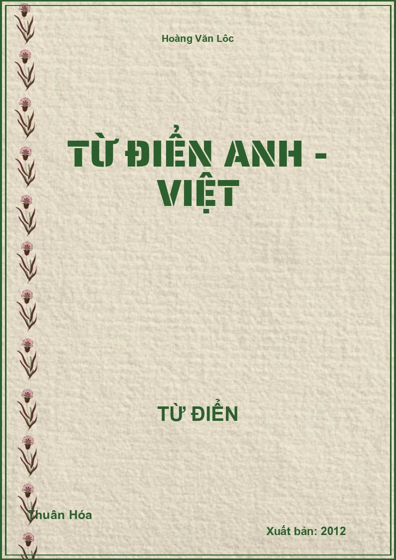 Từ điển Anh - Việt