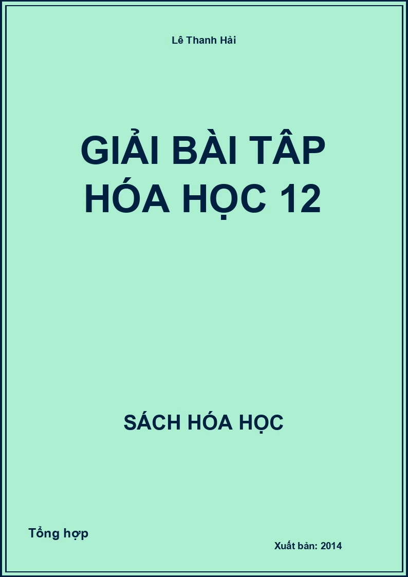 Giải bài tập Hóa học 12