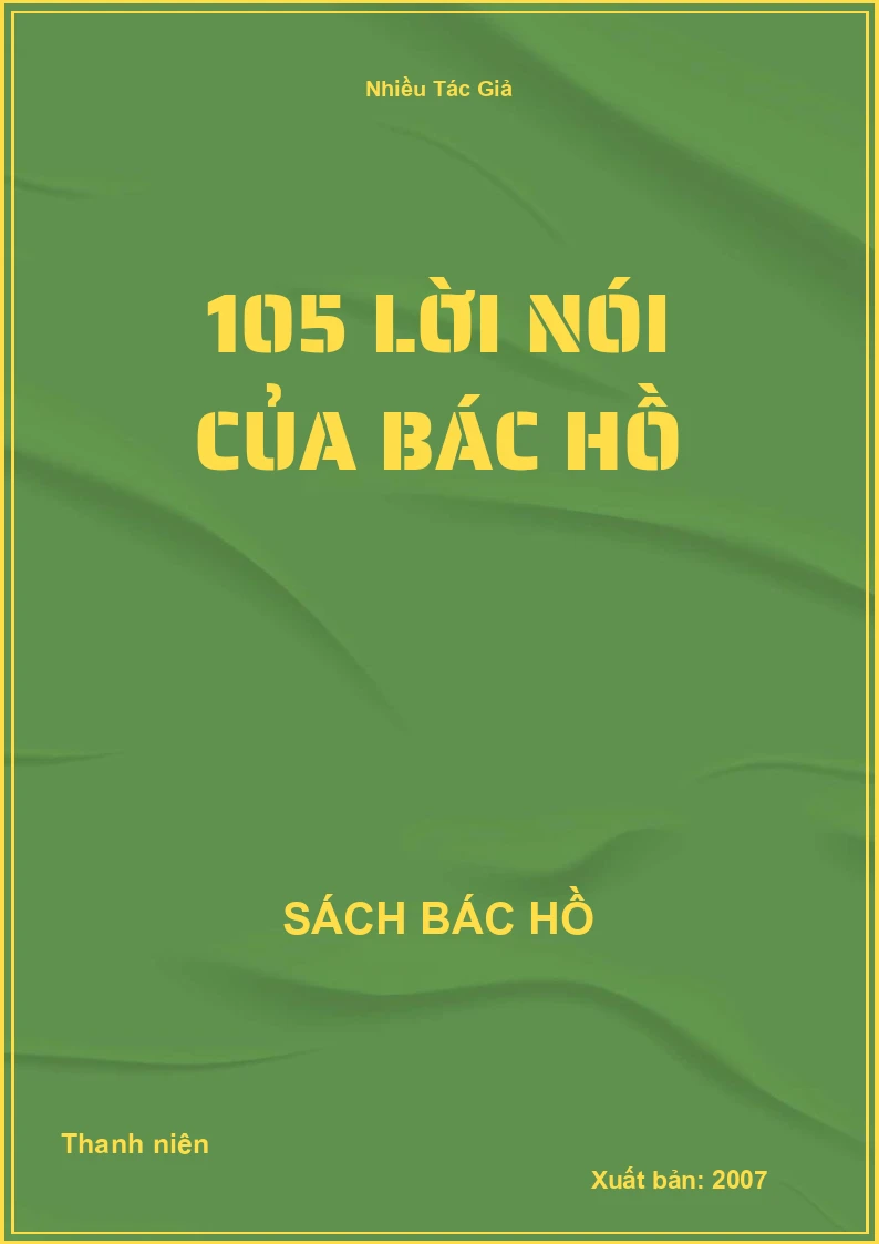 105 lời nói của Bác Hồ