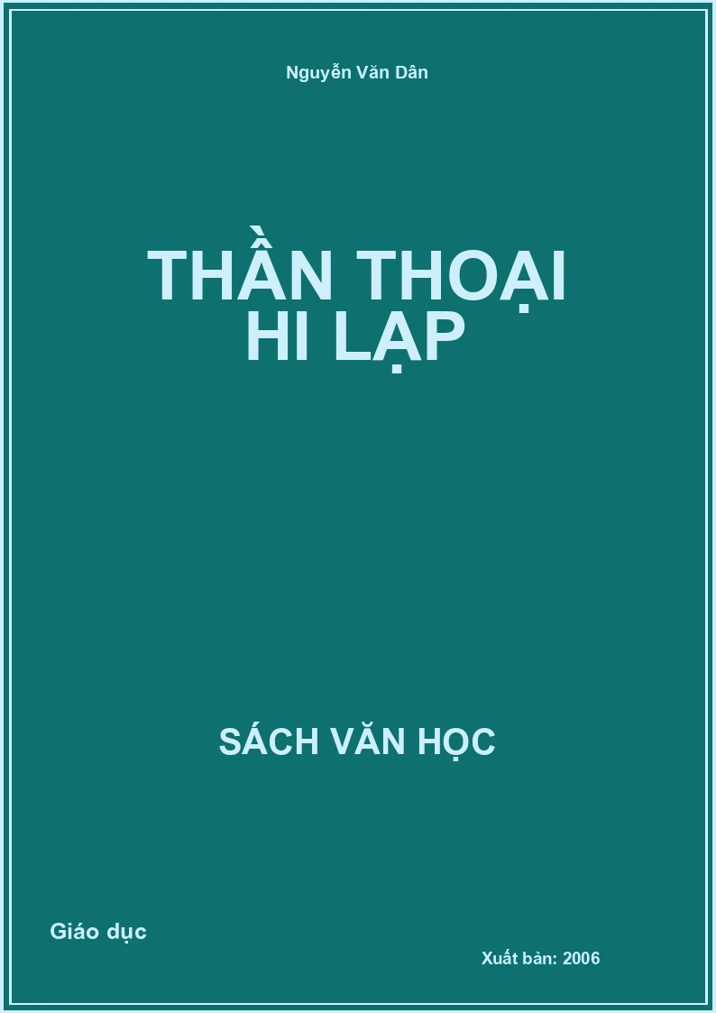 Thần thoại Hi Lạp