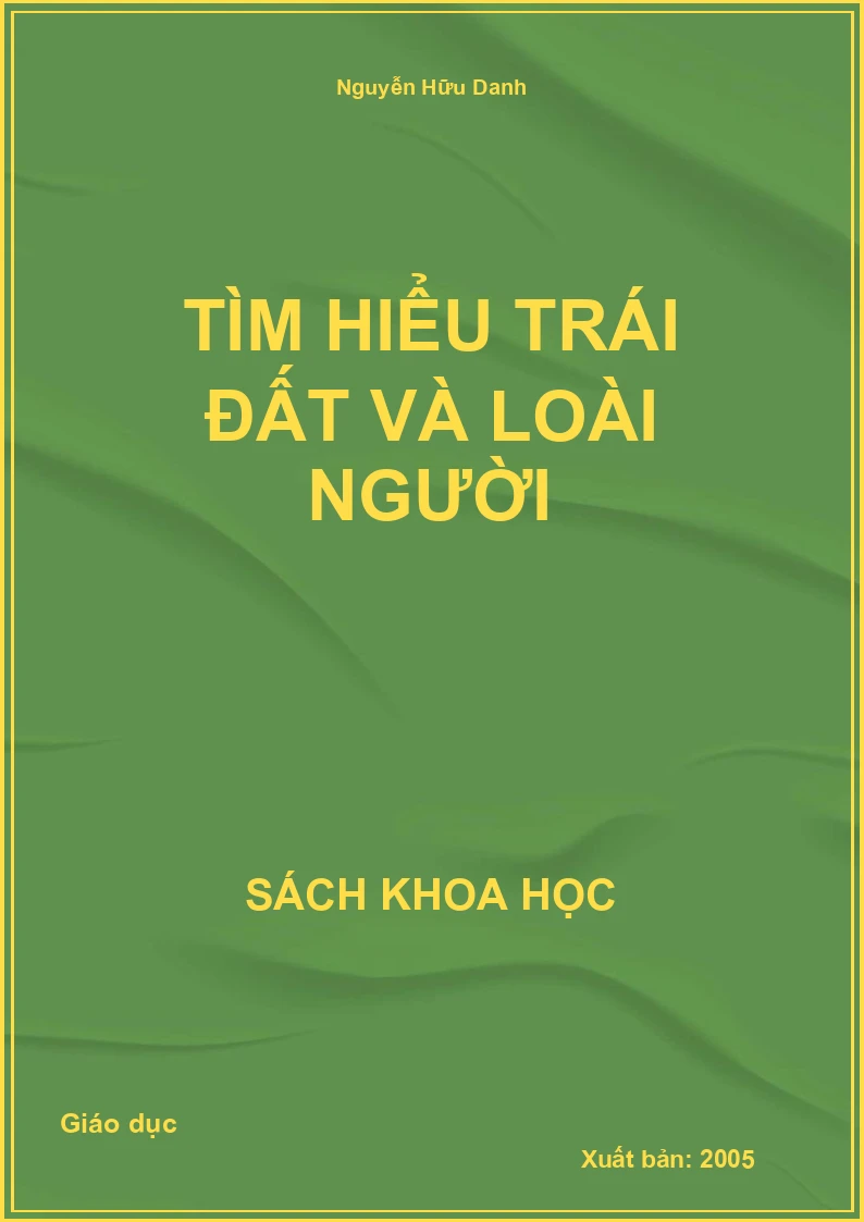 Tìm hiểu trái đất và loài người