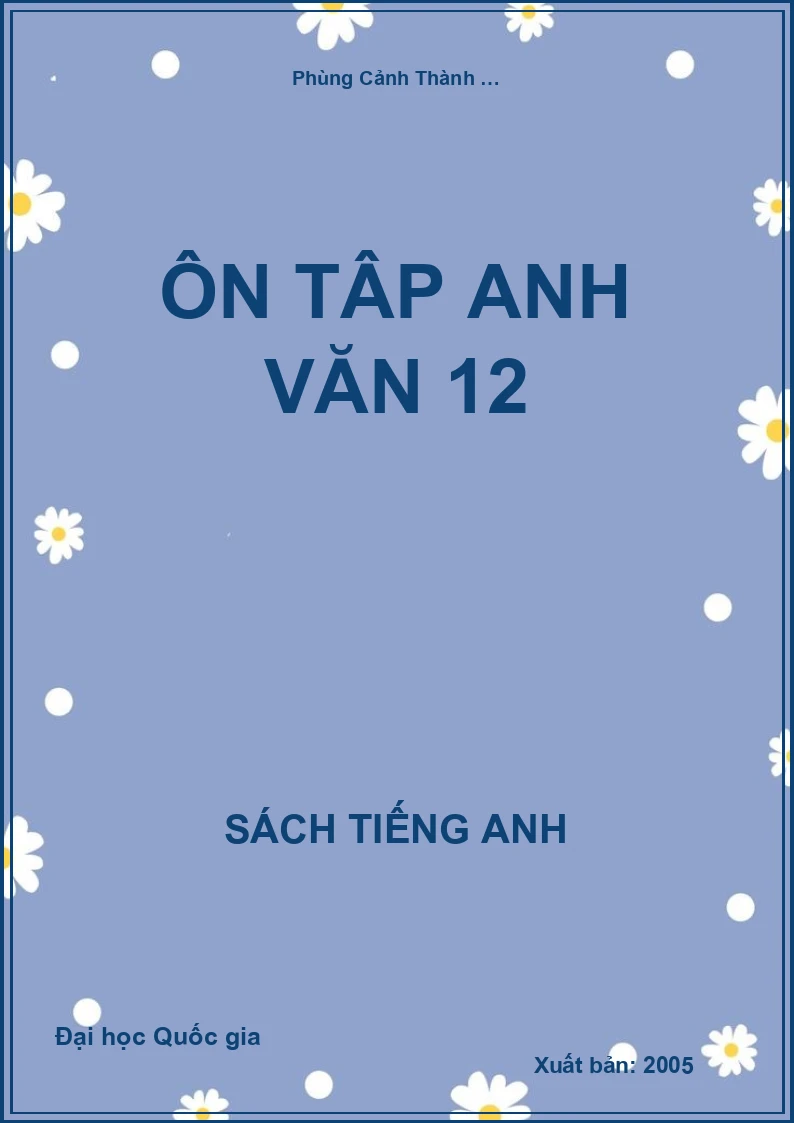 Ôn tập Anh văn 12