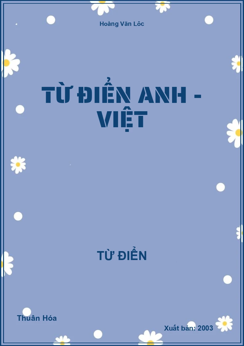 Từ điển Anh - Việt