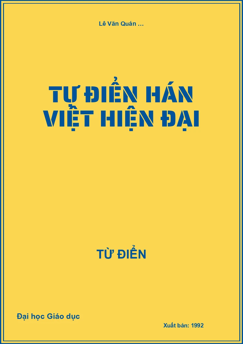 Tự điển Hán Việt hiện đại