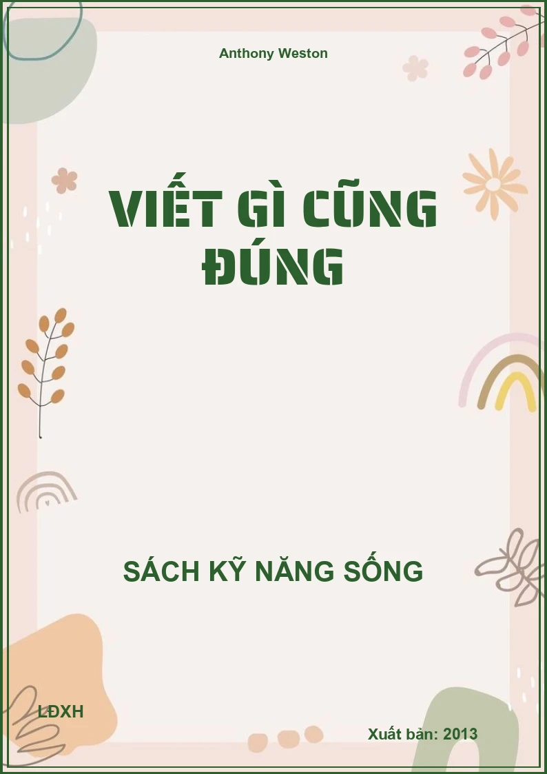 Viết gì cũng đúng