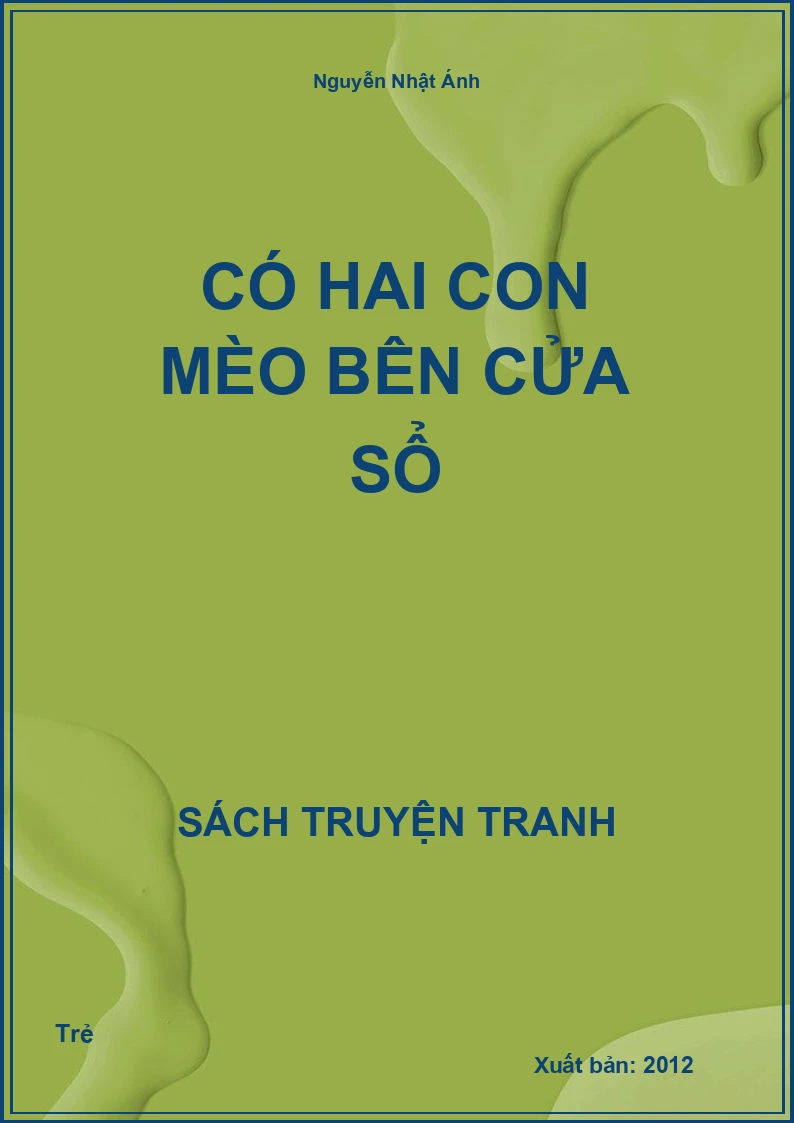 Có hai con mèo bên cửa sổ