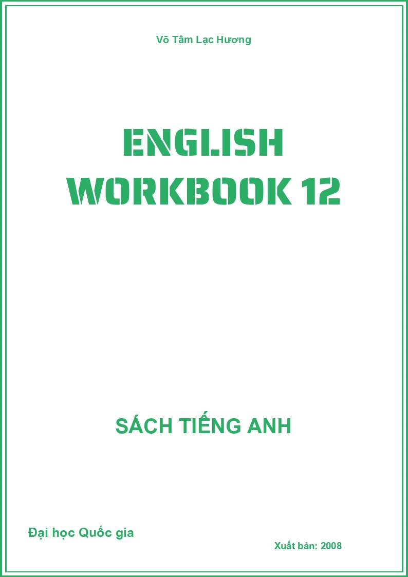 English workbook 12
