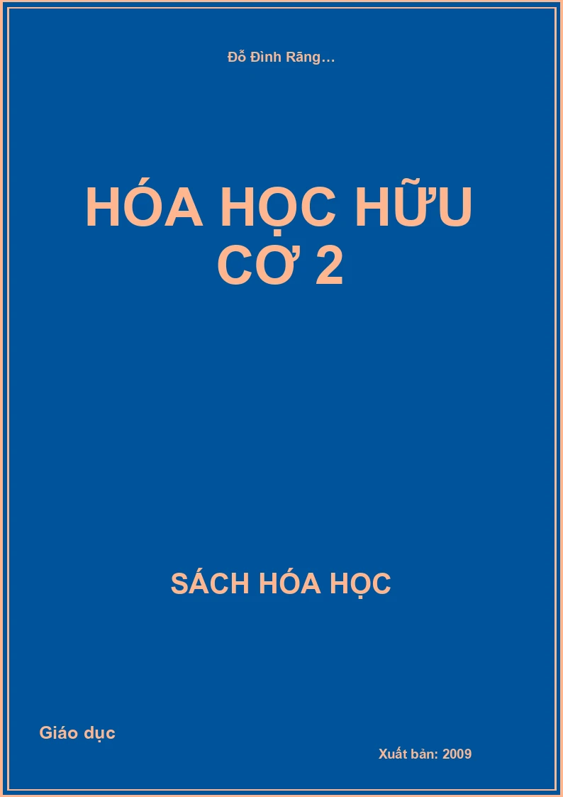 Hóa học hữu cơ 2