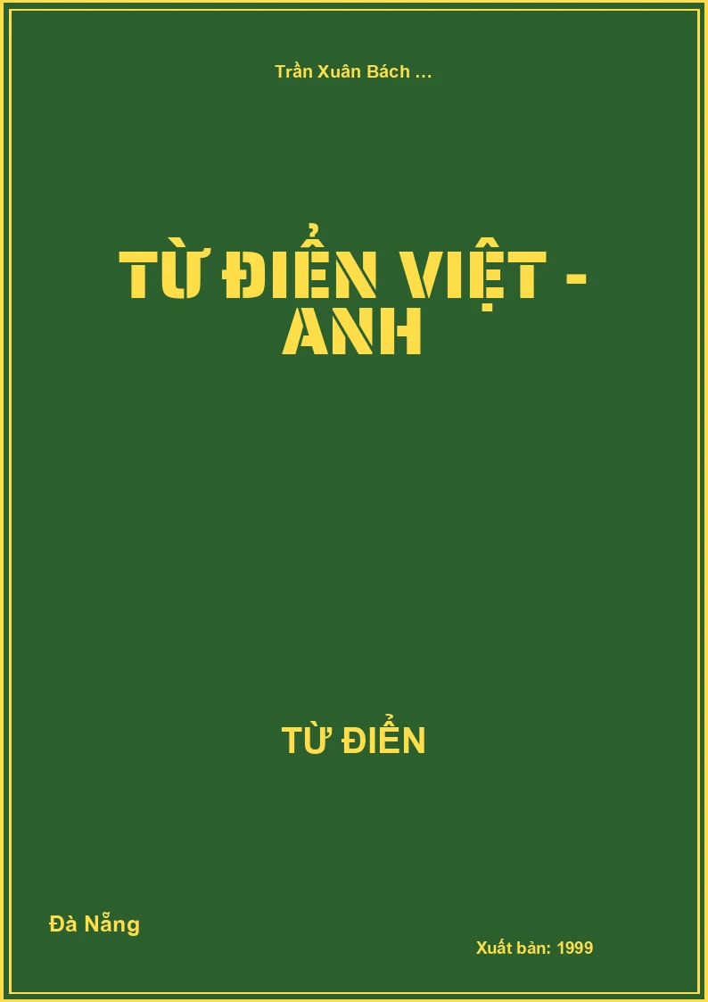Từ điển Việt - Anh
