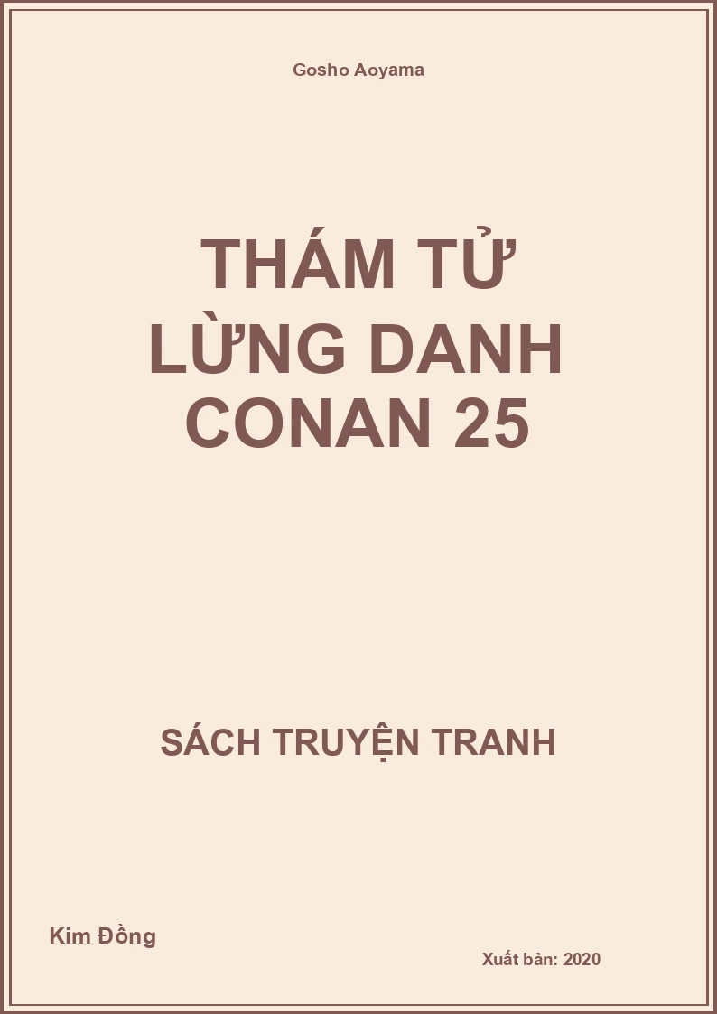 Thám tử lừng danh Conan 25