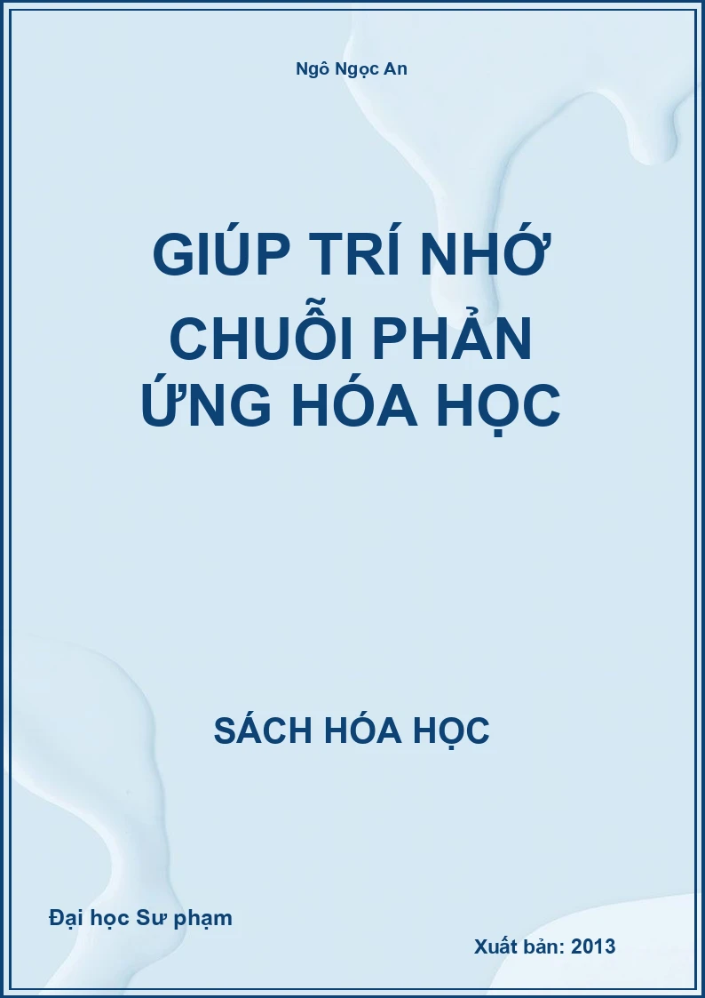 Giúp trí nhớ chuỗi phản ứng Hóa học
