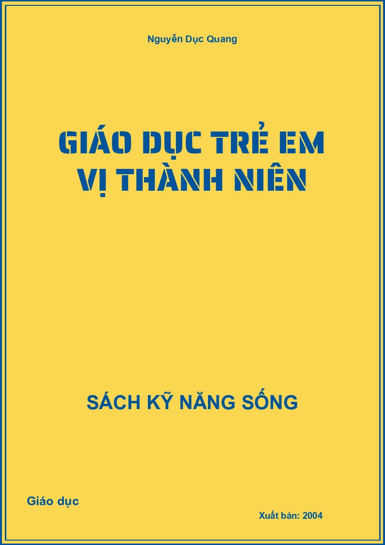 Giáo dục trẻ em vị thành niên