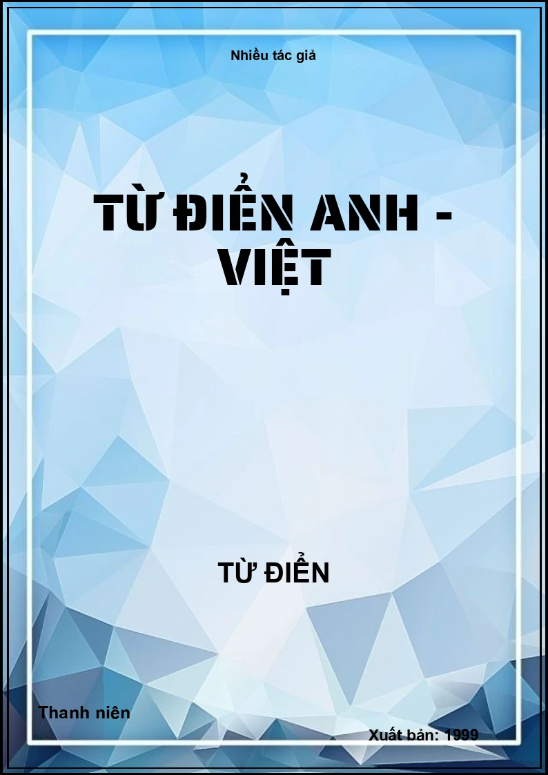 Từ điển Anh - Việt