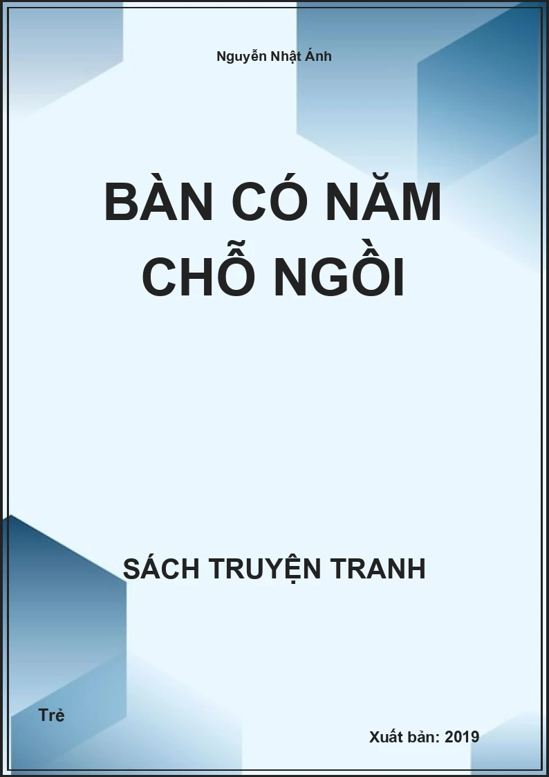 Bàn có năm chỗ ngồi