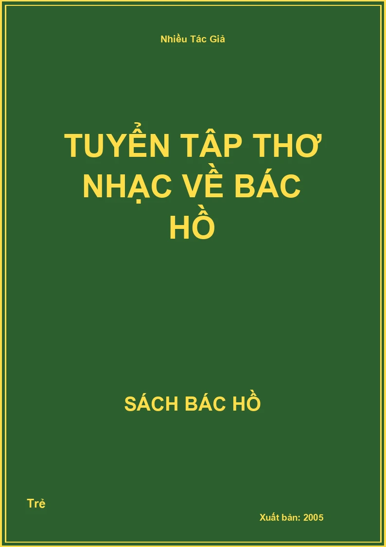 Tuyển tập thơ nhạc về Bác Hồ