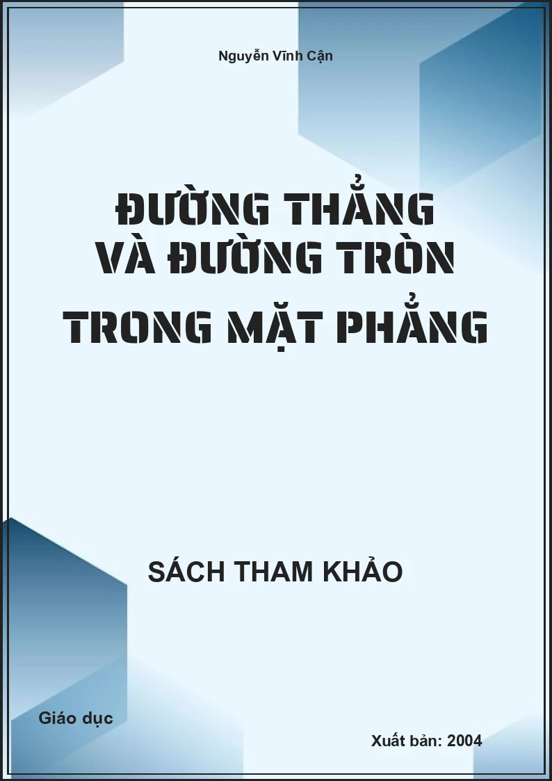 Đường thẳng và đường tròn trong mặt phẳng
