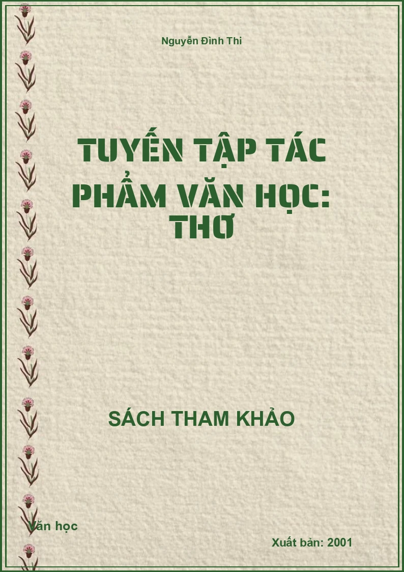 Tuyến tập tác phẩm văn học: Thơ