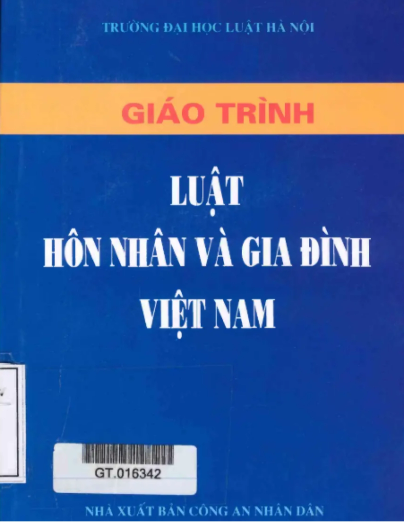 Giáo trình Luật hôn nhân và gia đình Việt Nam