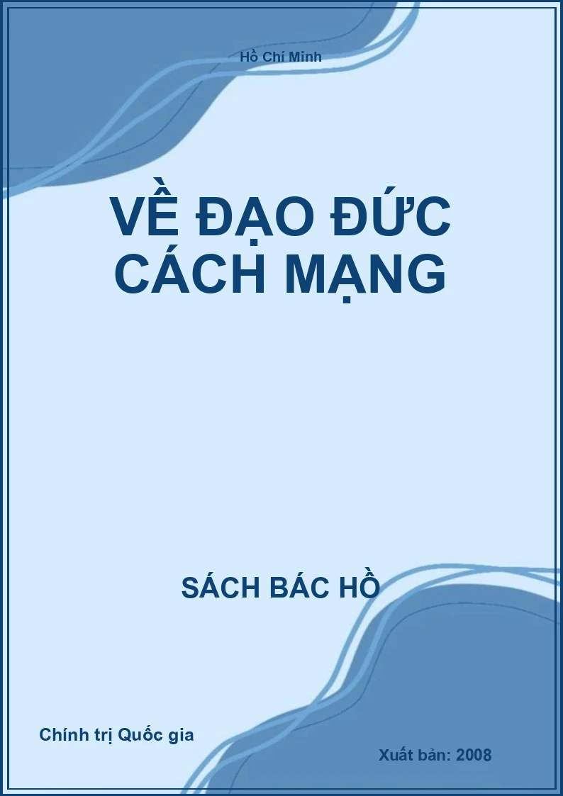 Về đạo đức cách mạng