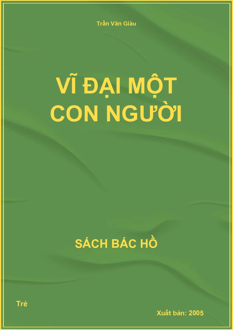 Vĩ đại một con người
