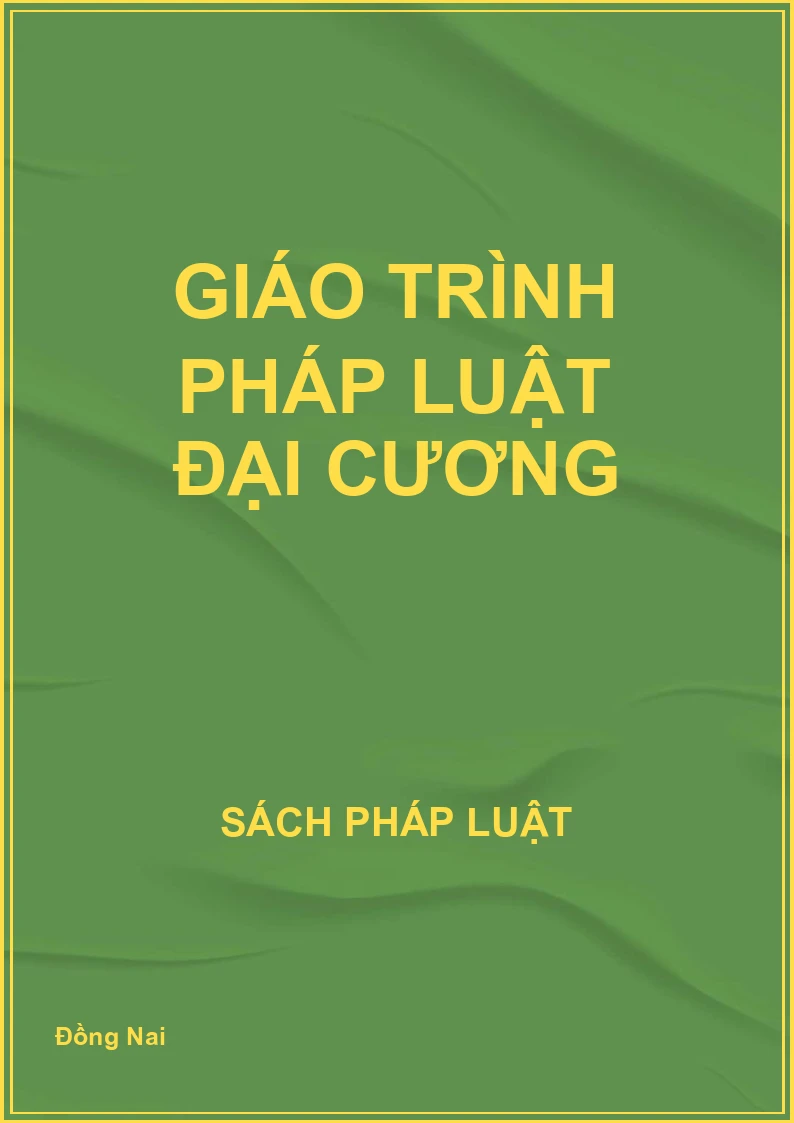 Giáo trình Pháp luật đại cương