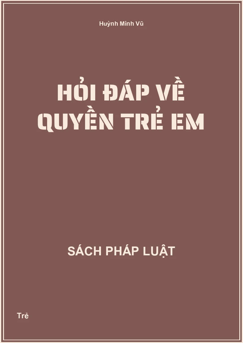 Hỏi đáp về Quyền trẻ em