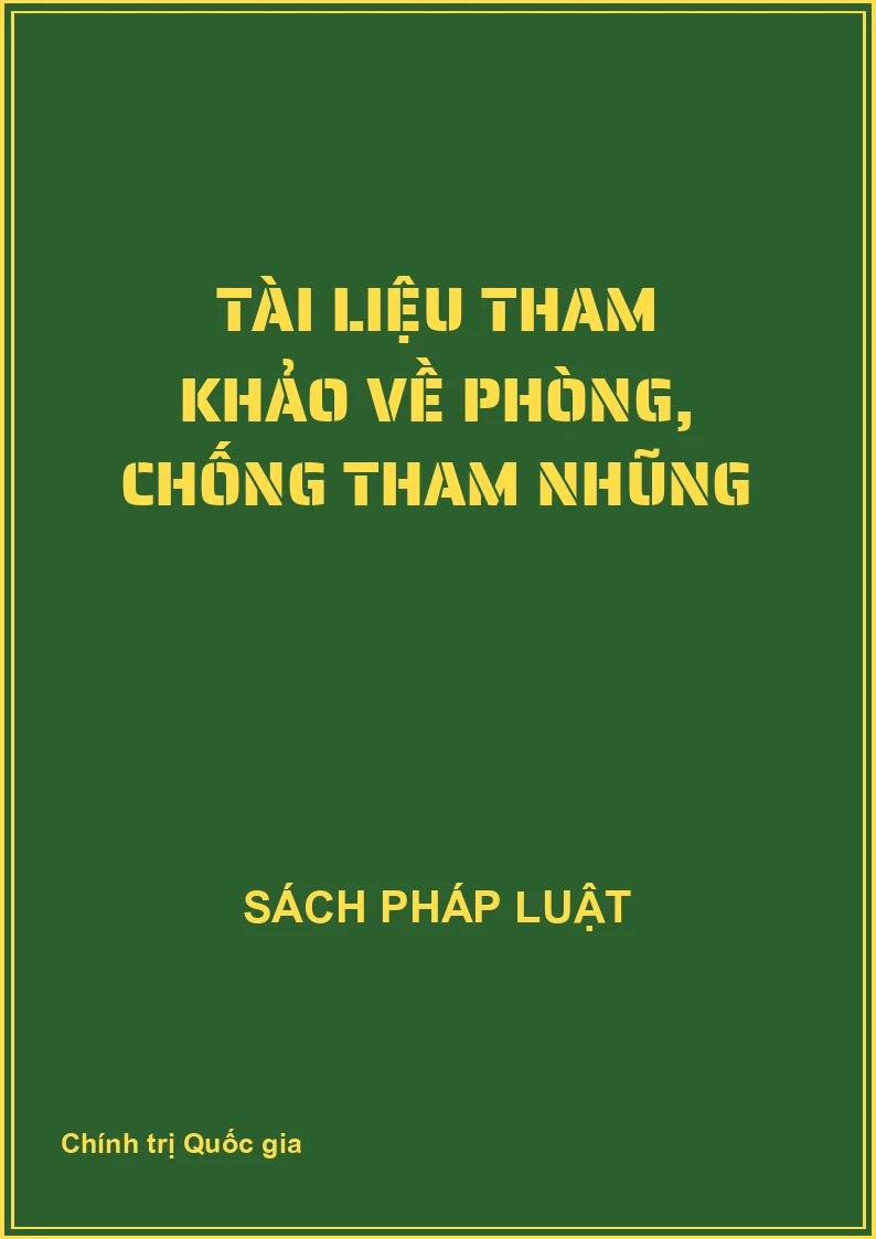 Tài liệu tham khảo về phòng, chống tham nhũng