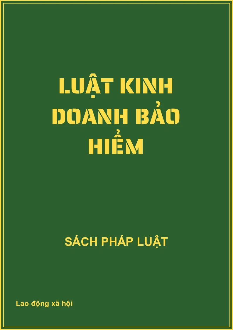 Luật kinh doanh bảo hiểm