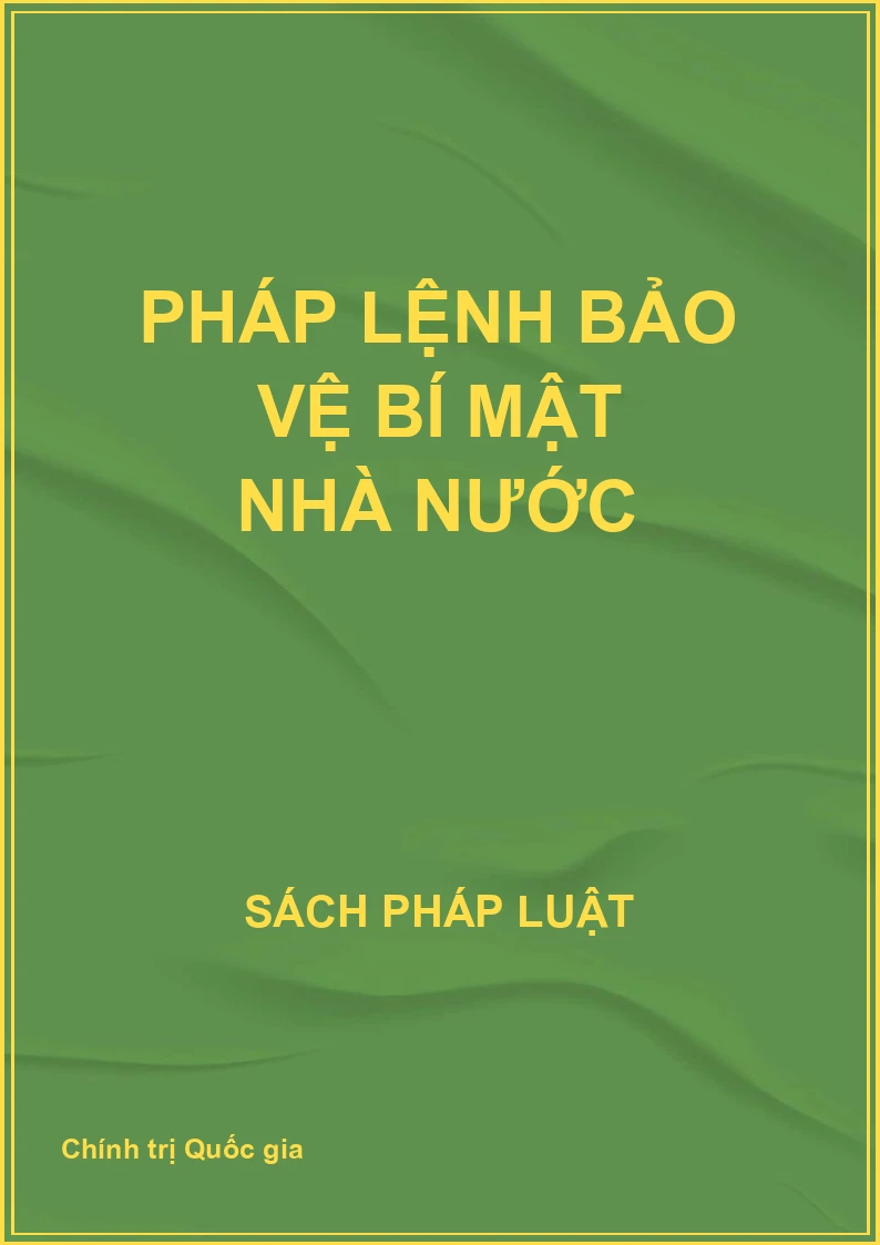 Pháp lệnh bảo vệ bí mật Nhà nước