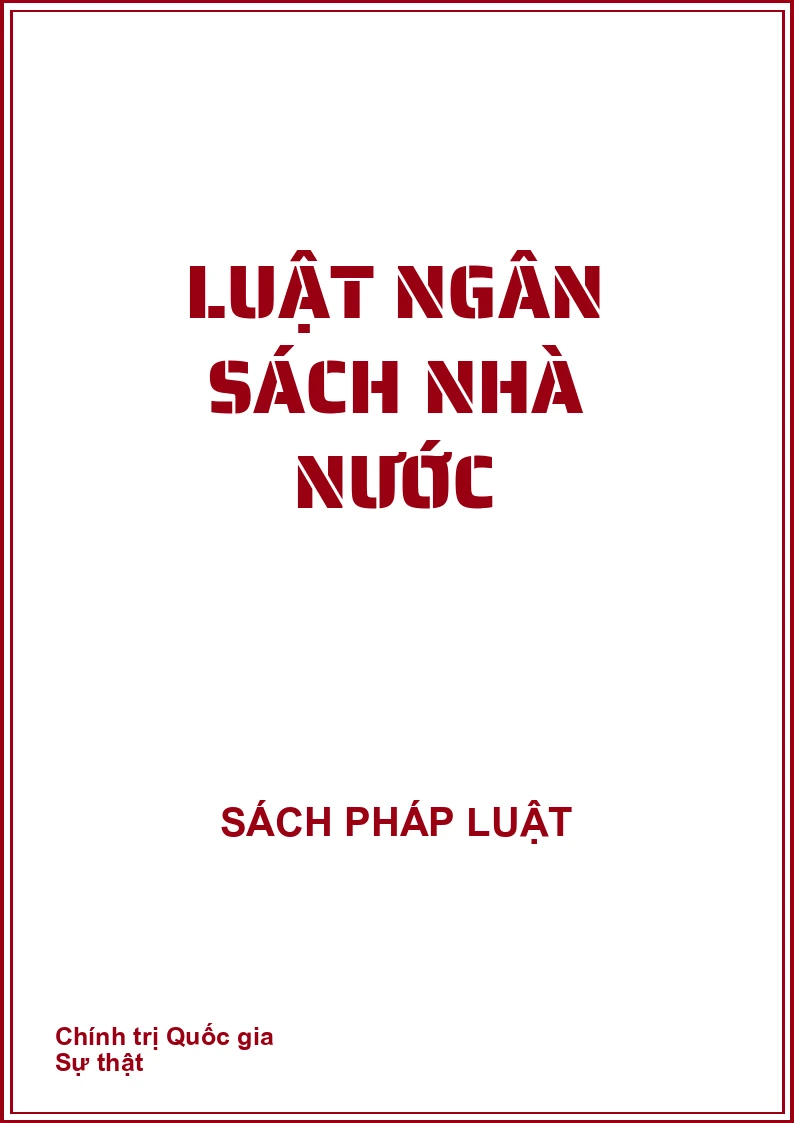 Luật ngân sách Nhà nước