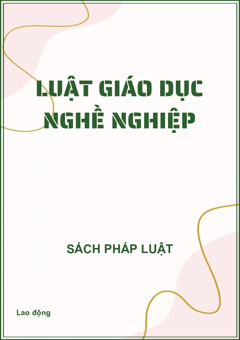 Luật Giáo dục nghề nghiệp
