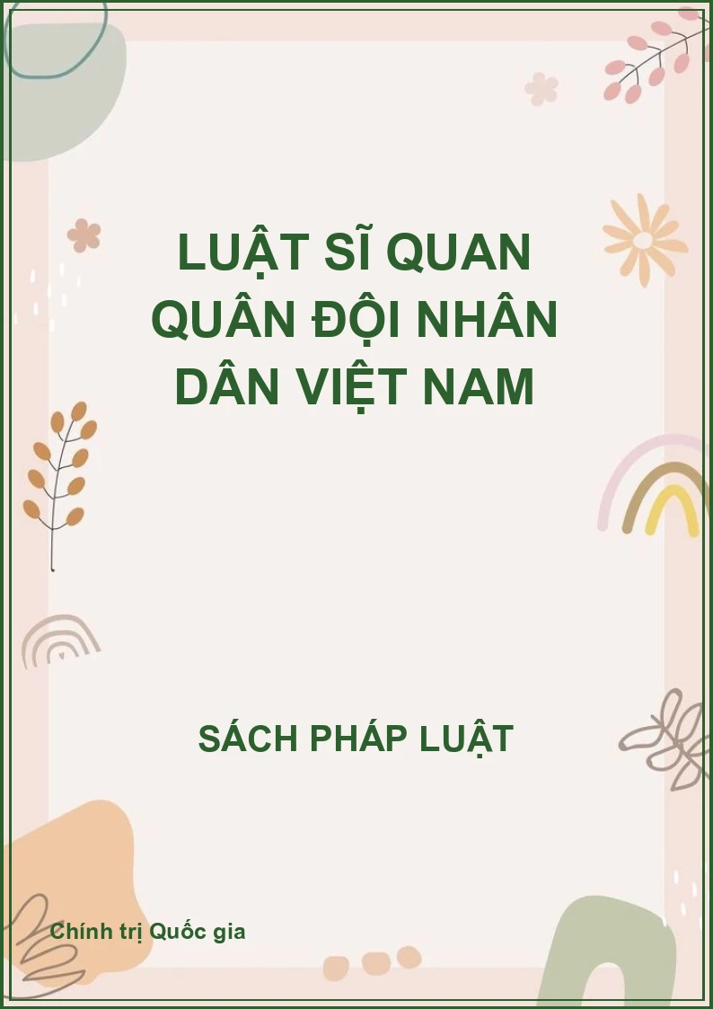 Luật Sĩ quan quân đội nhân dân Việt Nam