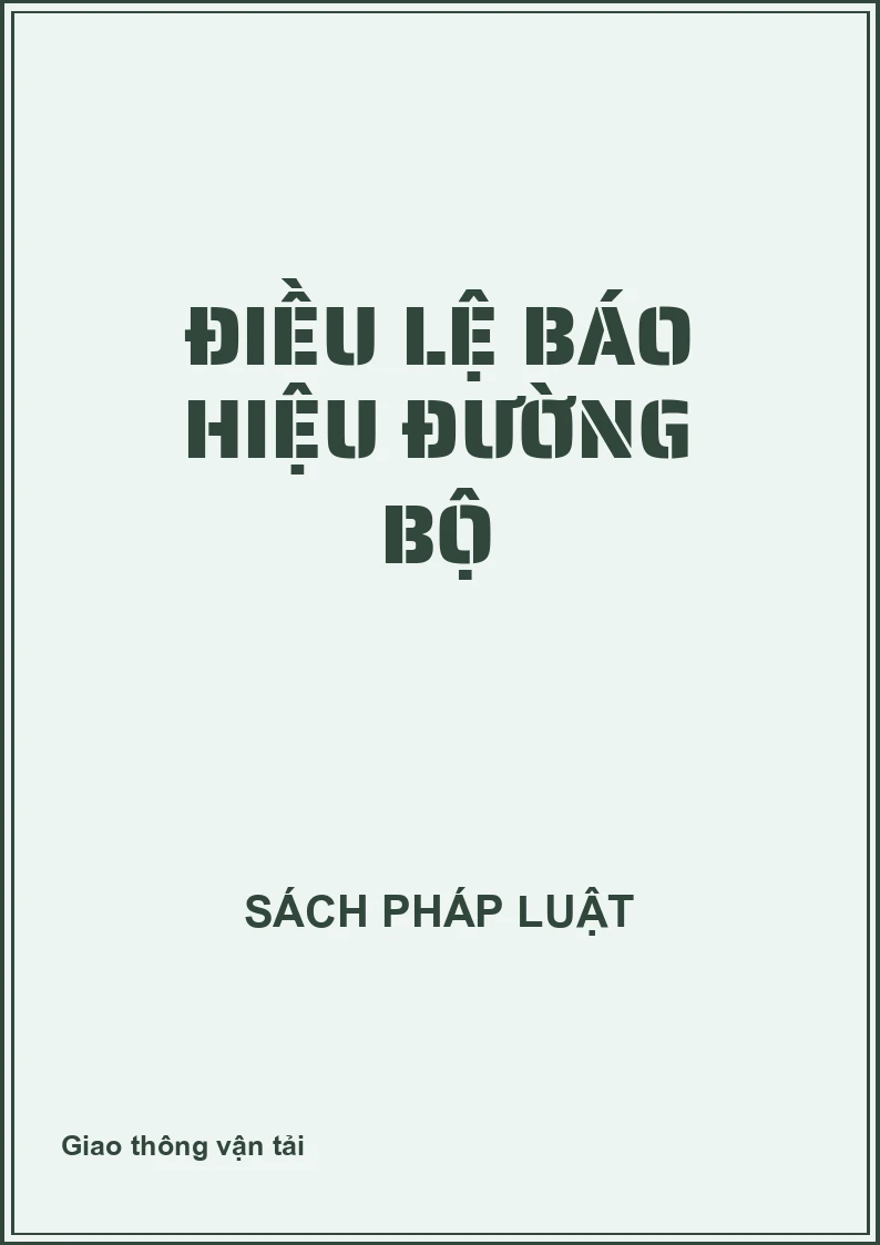Điều lệ báo hiệu đường bộ